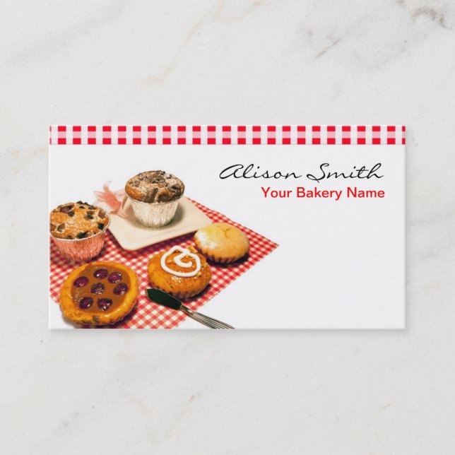Bakery Business card Visitkort (Framsida)