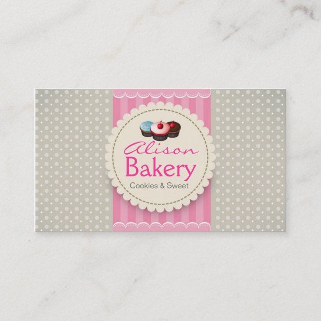 Bakery Business card Visitkort (Framsida)
