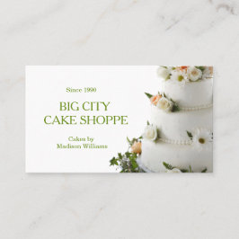 Bakery Business Elegant Cake Visitkort