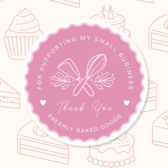 Bakery Business Sticker Runt Klistermärke (Skapare uppladdad)