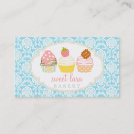 Bakery Cafe Retro Sweet Muffinss Cute Boutique Visitkort