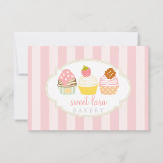 Bakery Cafe Retro Sweet Muffinss Cute Gift Card