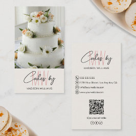 Bakery Cake Anpassningsbar Logotyp Visitkort