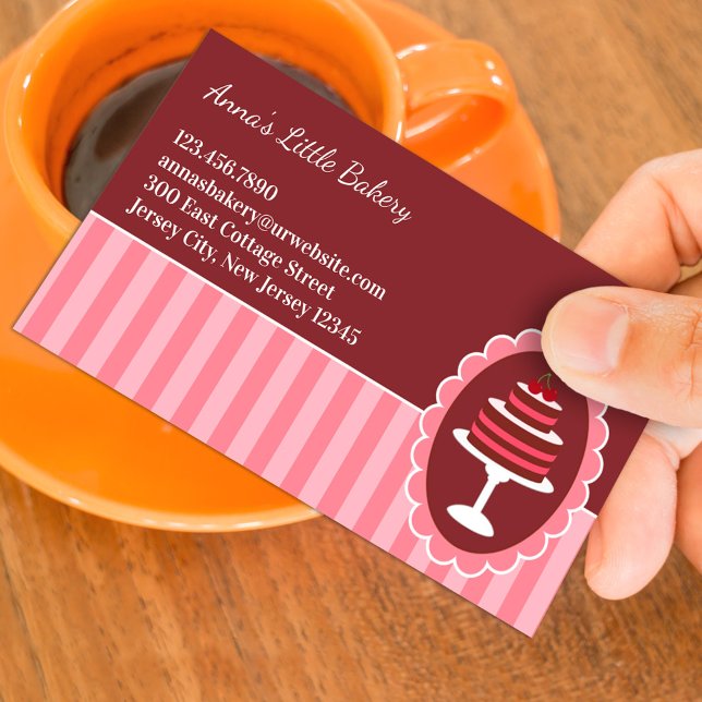 Bakery Cake Business Card-mall Visitkort (Skapare uppladdad)
