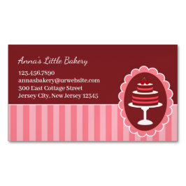Bakery Cake Magnetiska Visitkort