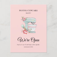 Bakery Cake mixer Vi är öppna reklamkampanjer