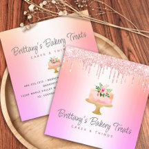 Bakery Cake Rosa Glitter Drives Rainbow Ombre