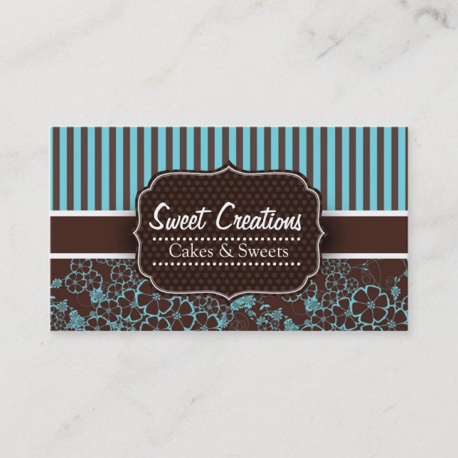 Bakery/Cakes/Sweets Creations Visitkort (Framsida)