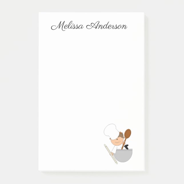 Bakery Chef Post-it Block (Framsida)