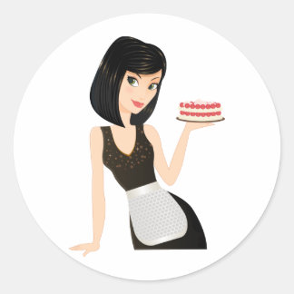 Bakery Chef Runt Klistermärke