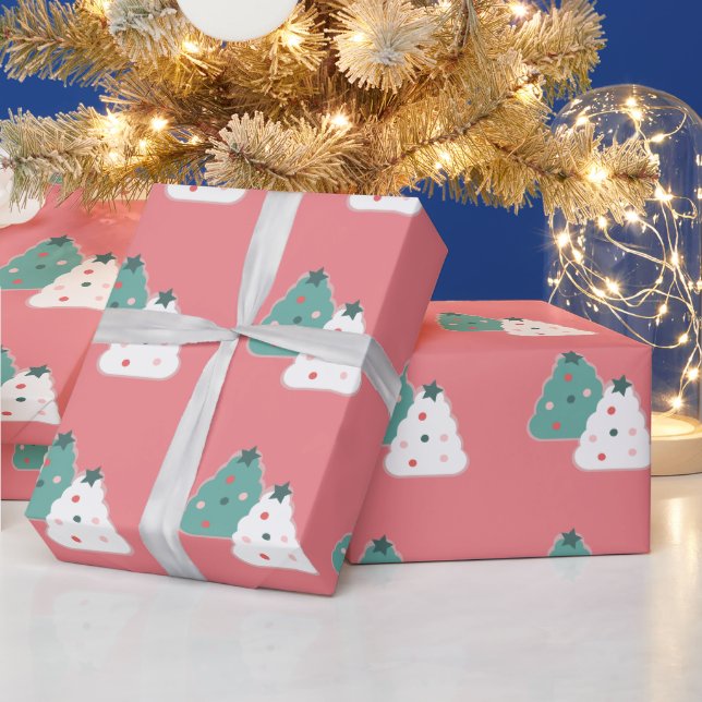 Bakery Christmas Cookies Strössel Inpackningspappe Presentpapper (Helgdagar)