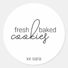 Bakery Cookie Gift Wrap Sticker