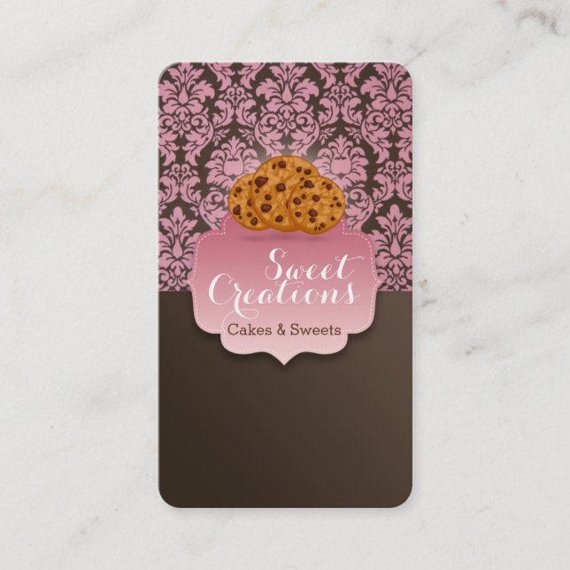 Bakery Cookies Sweet Business Visitkort (Framsida)