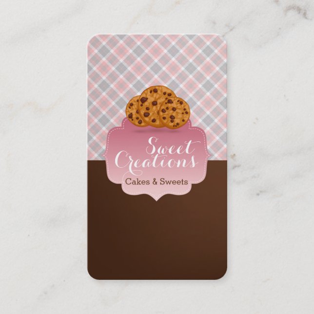 Bakery Cookies Sweet Business Visitkort (Framsida)