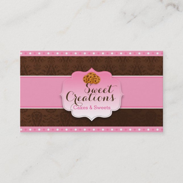 Bakery Cookies Sweet Business Visitkort (Framsida)