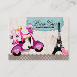 Bakery Cuptårta Cake Pops Paris Eiffel Torn Visitkort