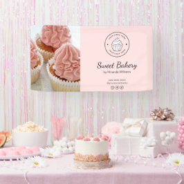 Bakery Custom Logo Photo Social Media Pink