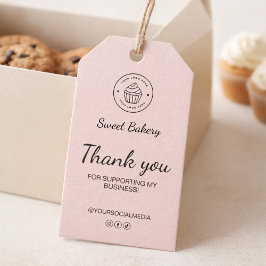 Bakery Custom Logo Thank You Presentetikett