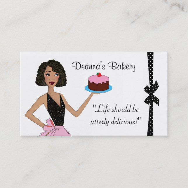 "Bakery" Diva-Affärskort Visitkort (Framsida)