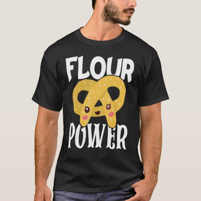 Bakery Donut Baking Flour Power Confectioner Cake  T Shirt (Framsida)