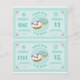 Bakery Extra Dough Play Money Flygblad