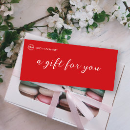 Bakery Gingerbröd Business Logotyp Gift Voucher