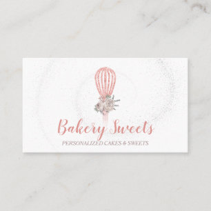 Bakery Glänsande Visp Logotyp Hembakning Visitkort