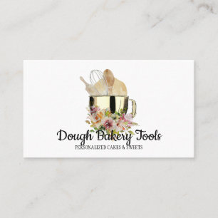 Bakery Home Chef Patisserie Pastry Cake Dough Visitkort