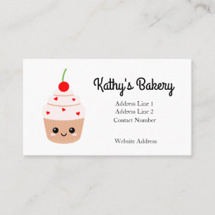 Bakery Namn Card, Affärskort för bakverk Visitkort