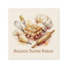 Bakery Pastry Chef Modern Gold Baking Utensils