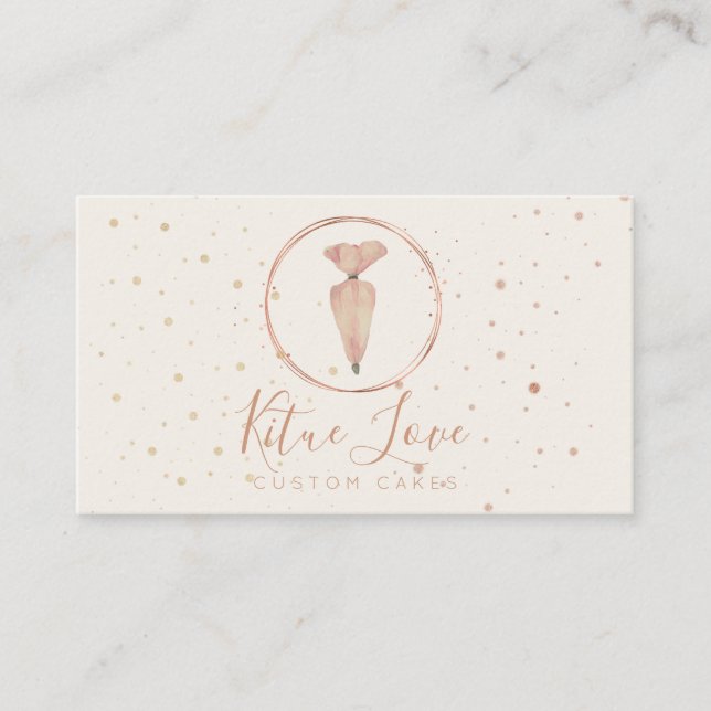 Bakery Pastry Patisserie Chef Cake Maker Visitkort (Framsida)