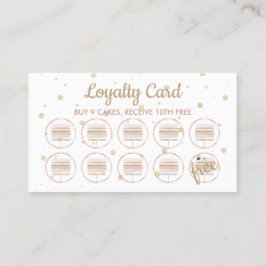 Bakery Pastry Patisserie Loyalty Bröllop Cake Visitkort