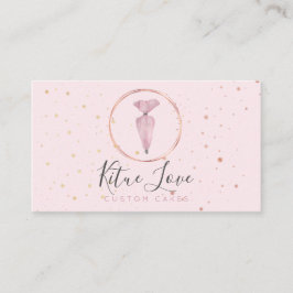 Bakery Pastry Patisserie Watercolor Cake School Visitkort