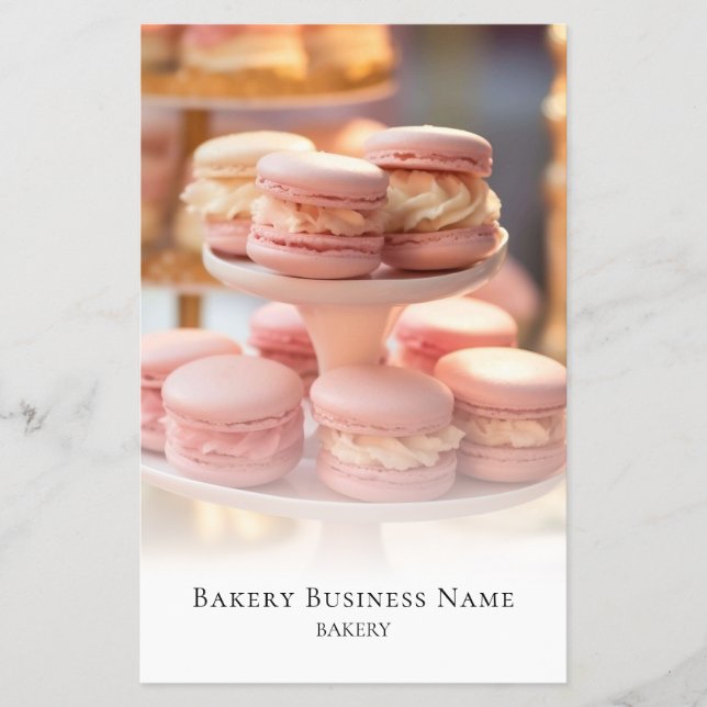 Bakery Photo Overlay Social Media QR-kod Flygblad (Framsidan)