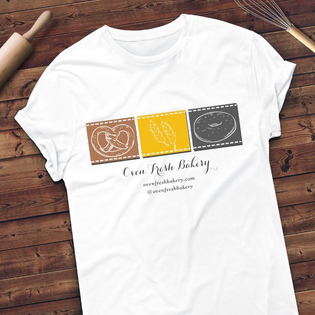 Bakery Pretzel Wheat Donut Chef Baking T Shirt (Skapare uppladdad)