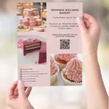 Bakery Reklam Foto Sociala Medier QR Rosa