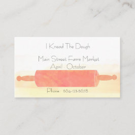 Bakery Rolling Pin Visitkort