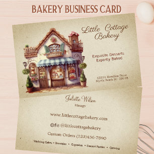 Bakery Shop-fönster Visitkort