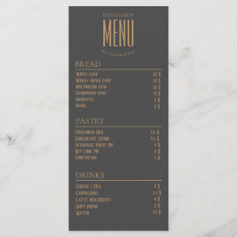 Bakery Small Caffe Bord Menu Meny
