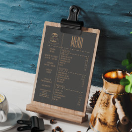 Bakery Small Caffee Bord Menu Meny