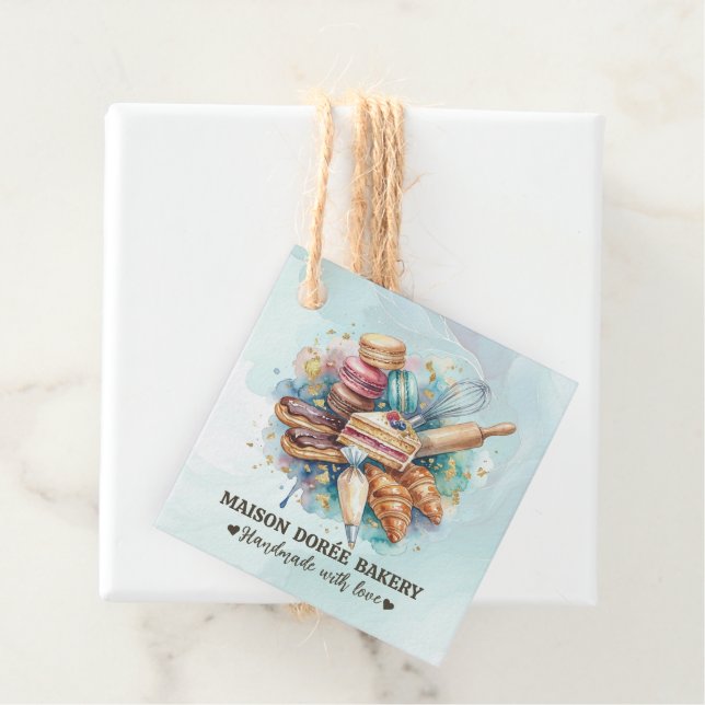 Bakery Store Pastry Chef Dessert Sweets Cake Baker Gåvor Etiketter (På plats)