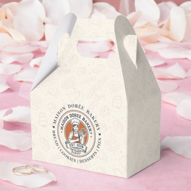 Bakery Store Pastry Chef Dessert Sweets Cake Baker Presentaskar (Bröllop)