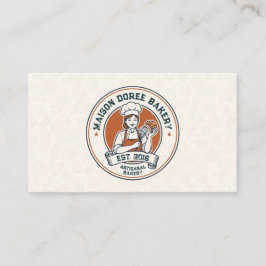 Bakery Store Pastry Chef Dessert Sweets Cake Baker Visitkort