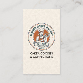 Bakery Store Pastry Chef Dessert Sweets Cake Baker Visitkort