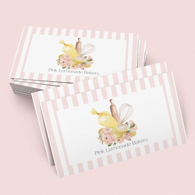 Bakery Utensils Bouquet Visitkort (Skapare uppladdad)