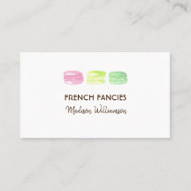 Bakery Watercolor Fransk Macaroon
