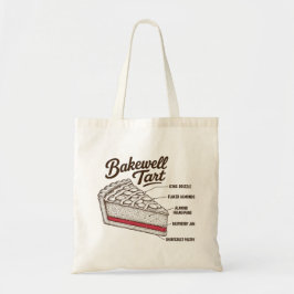 Bakewell Tårta Vintage Skisserad Diagram Tygkasse