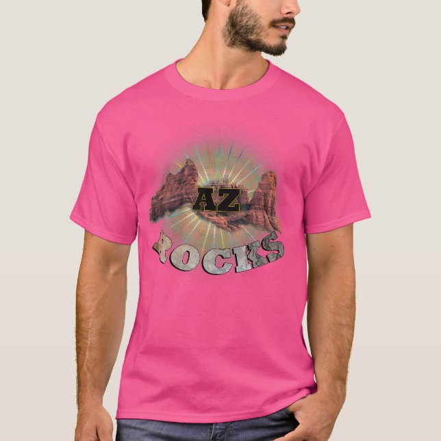 Bakförpackar Phoenix Az Sten Design Mountain Hikin T Shirt (Framsida)
