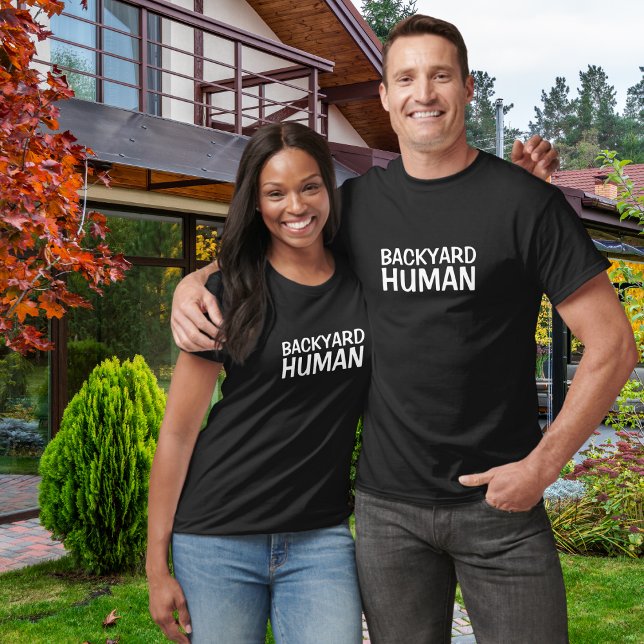 Bakgård Human Fet Blocktypsnitt T Shirt (Skapare uppladdad)