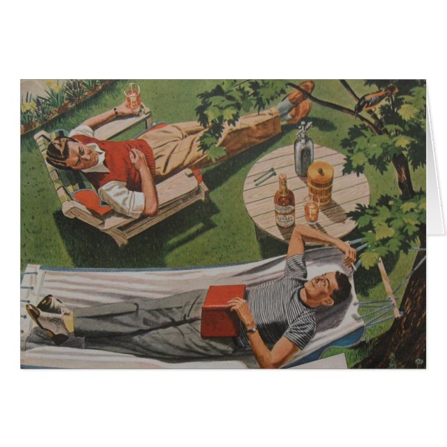 Bakgårdsalighet Hälsningskort (Framsidan Horizontal)